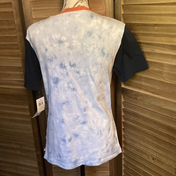Lucky size medium NWT 💯 cotton t shirt tie die blue excellent condition - Picture 2 of 4